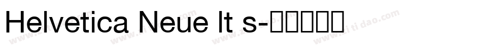 Helvetica Neue lt s字体转换